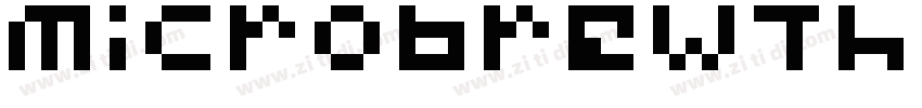 MicrobrewThreeW01 Re字体转换